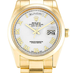 Rolex Day-Date 36mm White Dial 118208 Super Clone