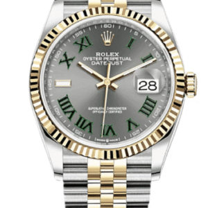 DateJust 36mm 126233 Clean 1:1 Best Edition 904L Steel Gray Dial Green Roman on SS/YG Jubilee Bracelet VR3235