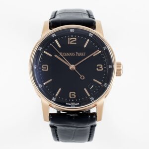Code11.59 15210 41mm RG Black Dial On Black Leather Strap APSF A4302 Super Clone