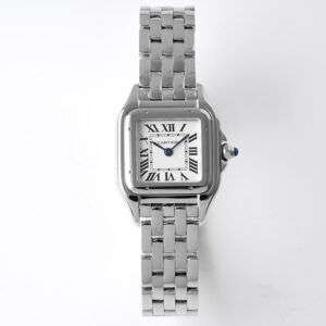 Panthère Ladies 22mm SS BVF 1:1 Best Edition White Dial on SS Bracelet Ronda Quartz