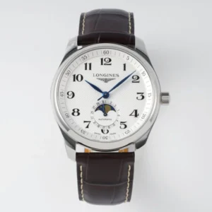 Longines Master Moonphase SS/LE White/Numerals Dial 
