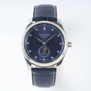 Longines – Master Moonphase SS/LE Blue/Diam Dial 