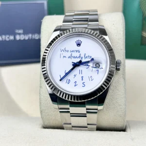 Rolex Datejust Who cares I’m already late Size 41mm 3235 Movement 904L Stainless Steel Material