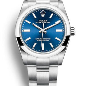 Rolex Oyster Perpetual Lady 34mm Blue Dial