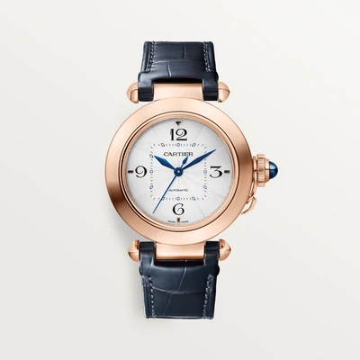 Cartier Pasha de Cartier Watch, 35 mm, Rose Gold, Navy Blue