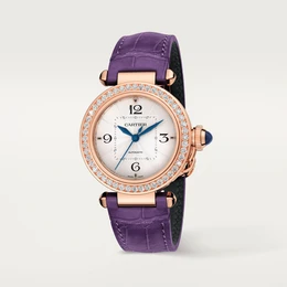 Cartier Pasha de Cartier Watch, 35 mm, Rose Gold, Purple