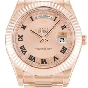 Rolex Day-Date II 41mm Rose Dial 218235 Super Clone