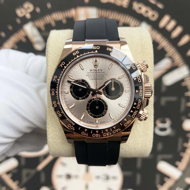 Daytona 126515 40mm Rose Gold/Rubber with Rose Gold Dial 