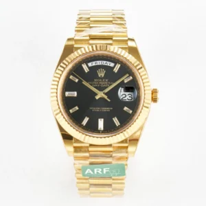 Day-Date 40mm Presidential Super Clone with Fluted Bezel