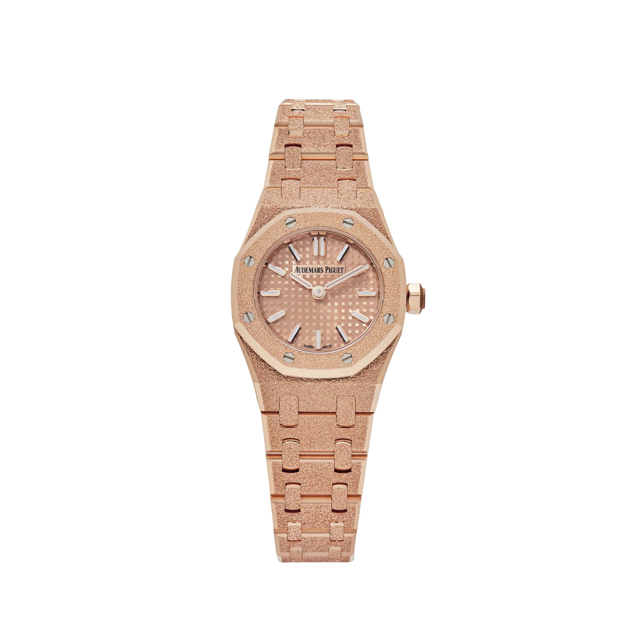 Audemars Piguet Royal Oak Mini Frosted Rose Gold Quartz 